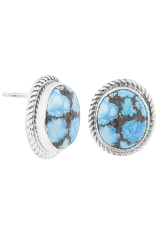 Golden Hill Turquoise Stud Earrings