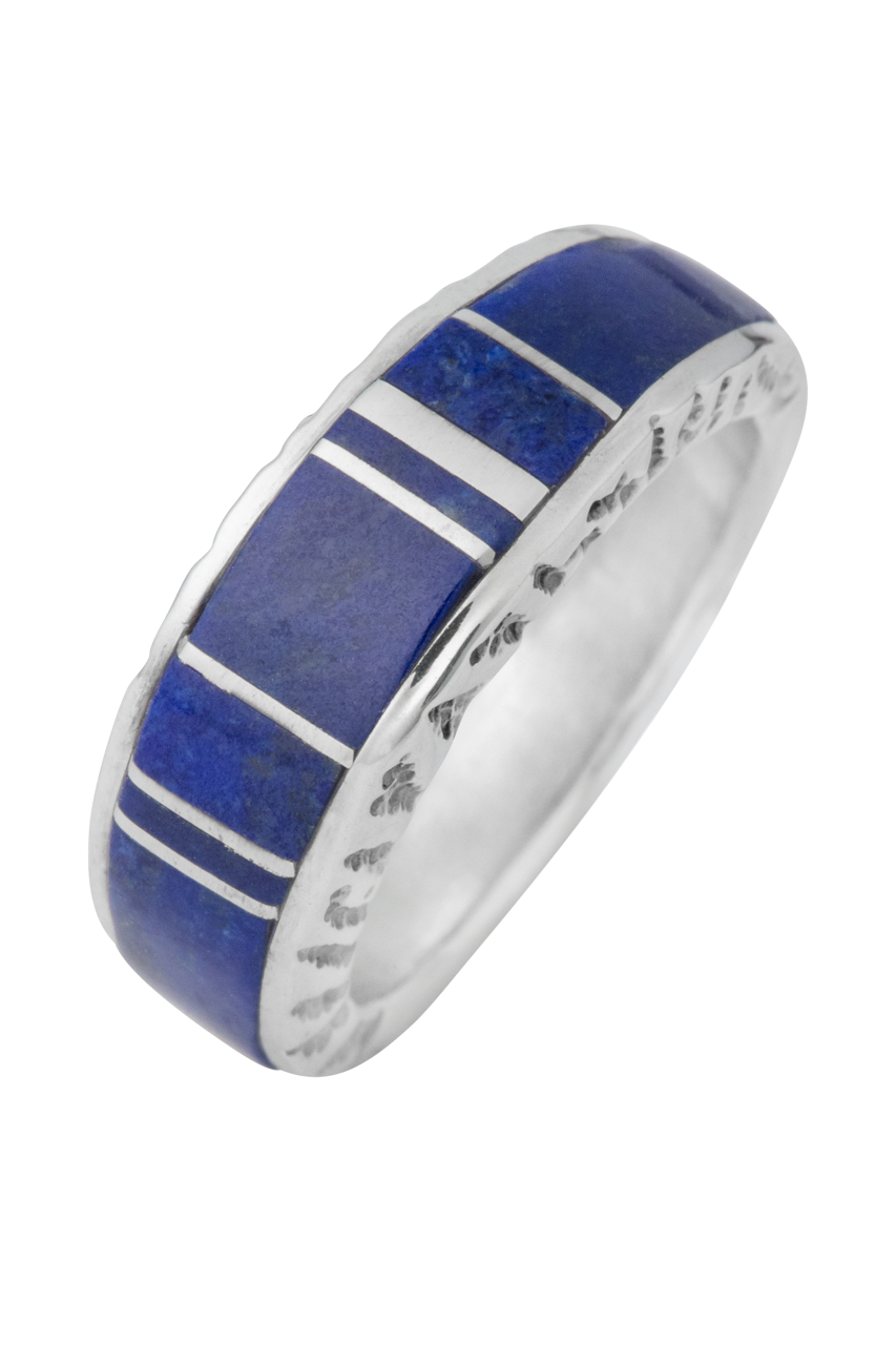 Sterling Silver Lapis Inlay Ring