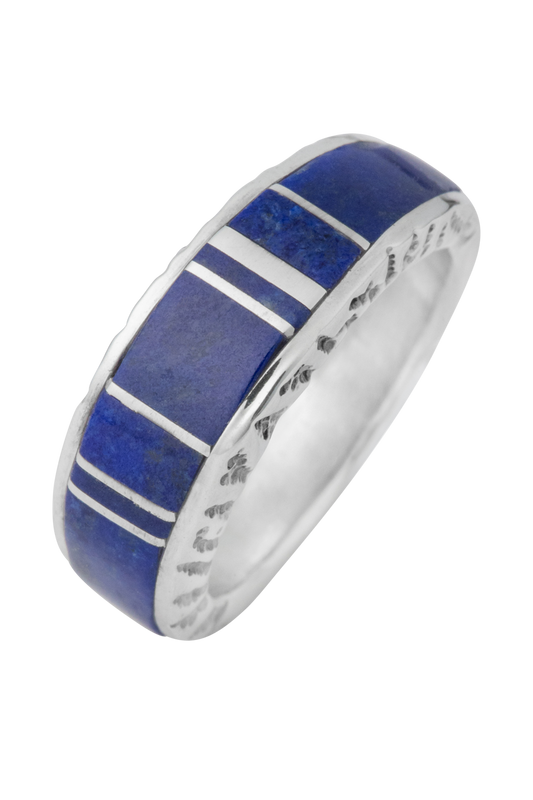 Sterling Silver Lapis Inlay Ring