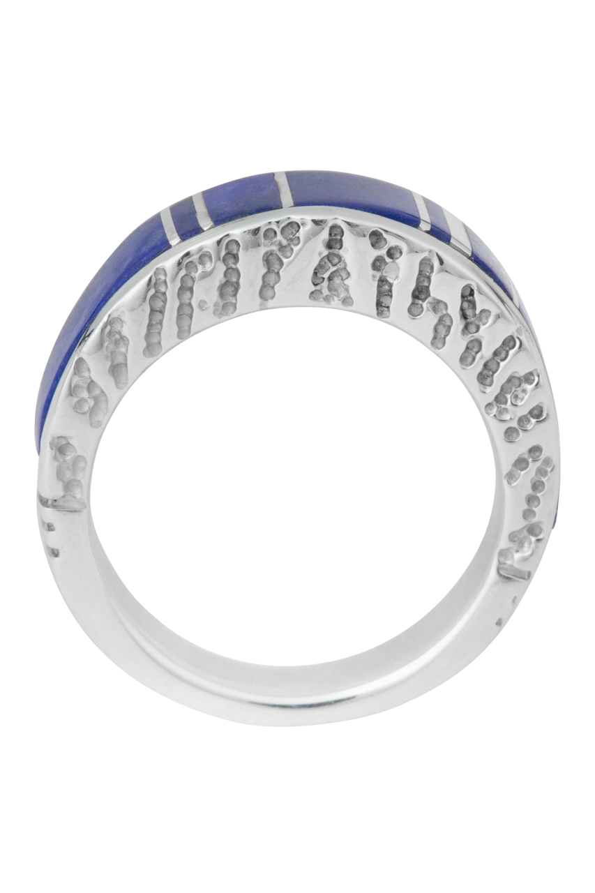 Sterling Silver Lapis Inlay Ring