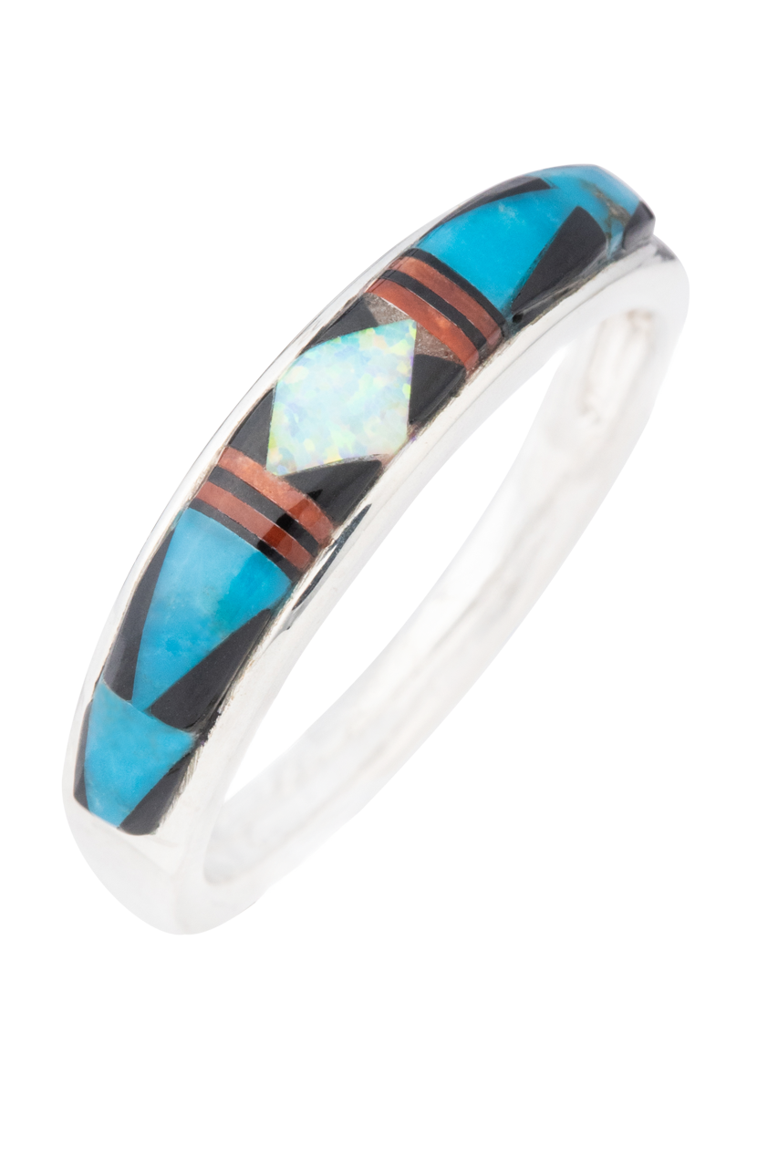 Navajo Multi-Stone Inlay Ring
