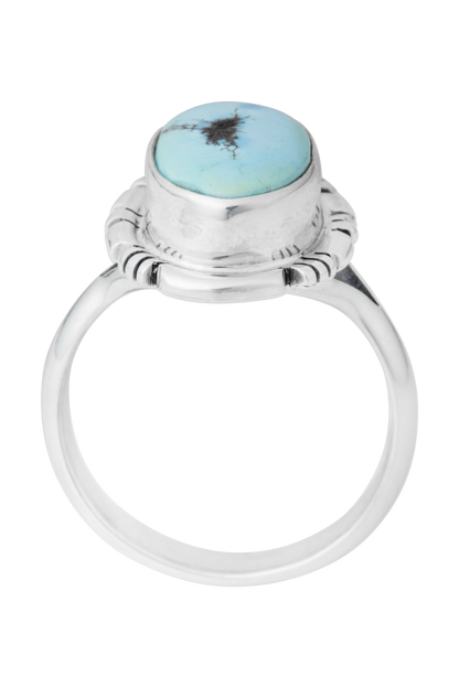 Sterling Silver Oval Turquoise Ring