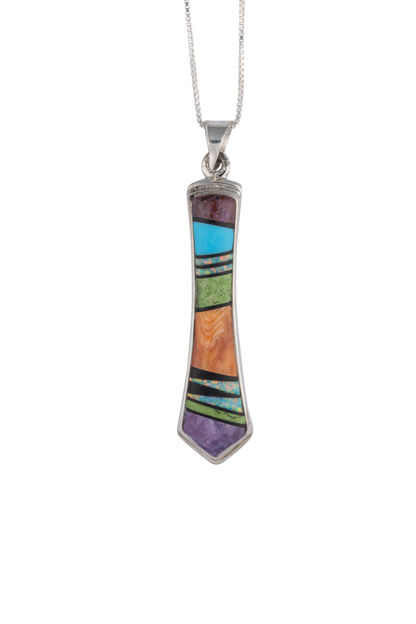 Desert Mirage Marble Pendant Necklace Set
