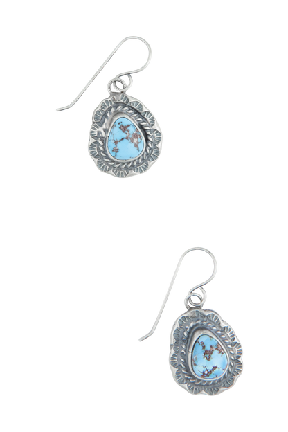 Sterling Silver Navajo Squash Blossom Necklace & Earring Set