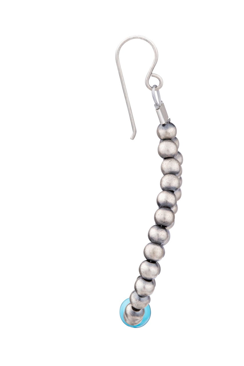 Navajo Pearl Turquoise Teardrop Earrings
