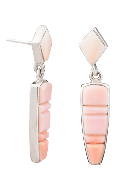Pink Spiny Oyster Drop Earrings