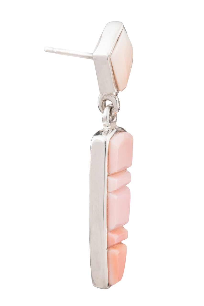 Pink Spiny Oyster Drop Earrings