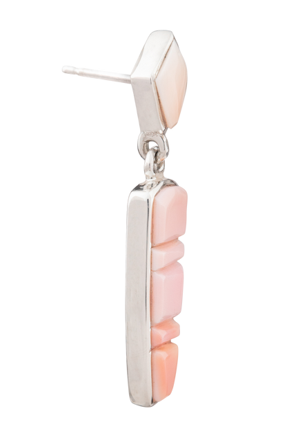 Pink Spiny Oyster Drop Earrings