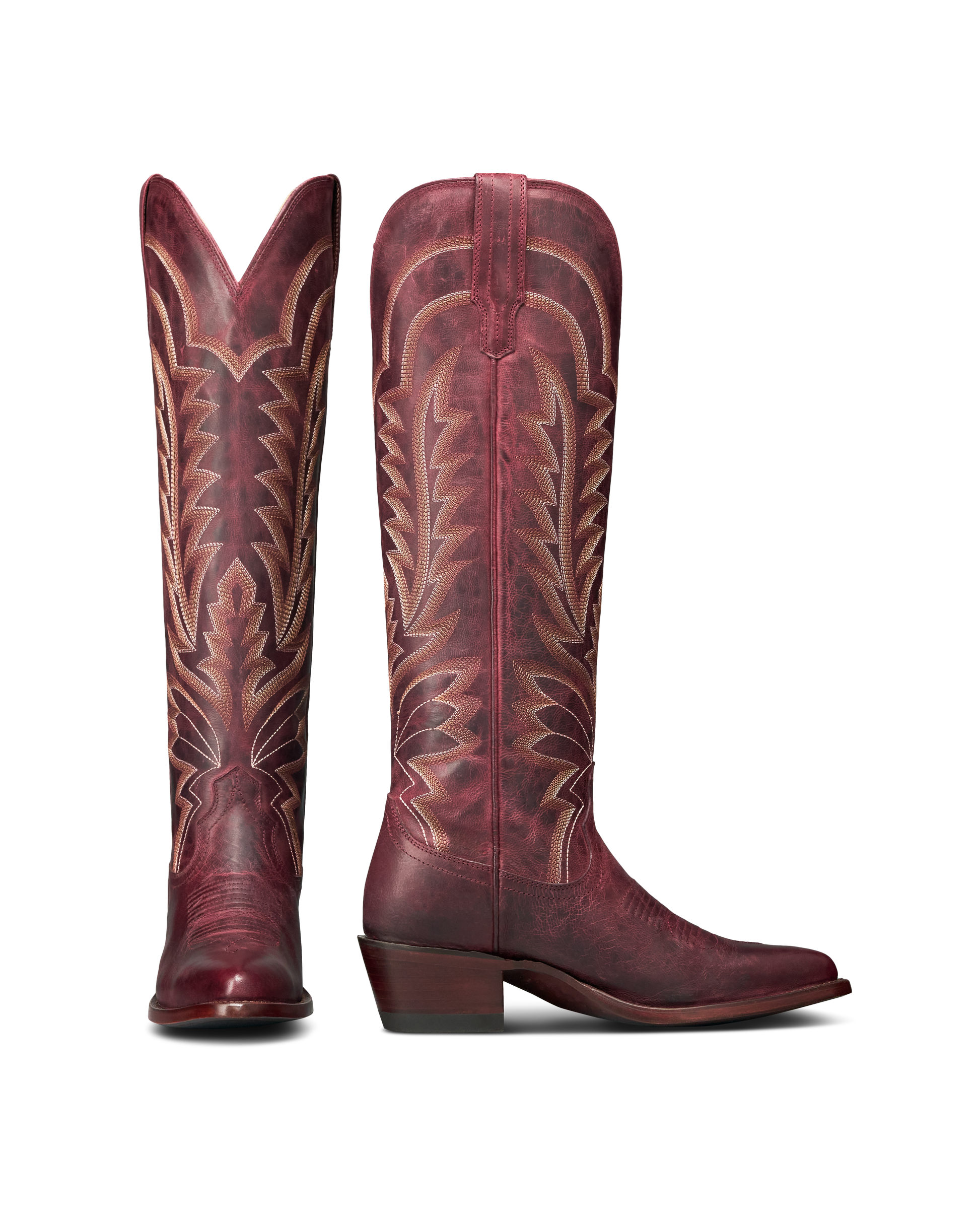 Tecovas Abby Cowgirl Boots - Wine