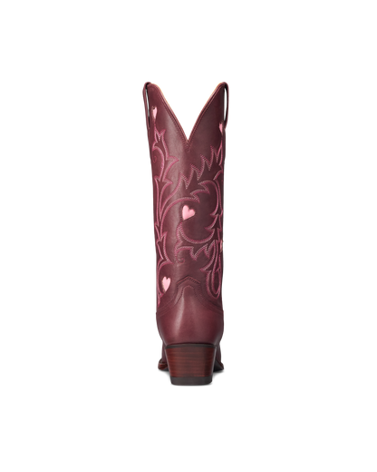 Tecovas Annie Hearts Cowgirl Boots - Wine