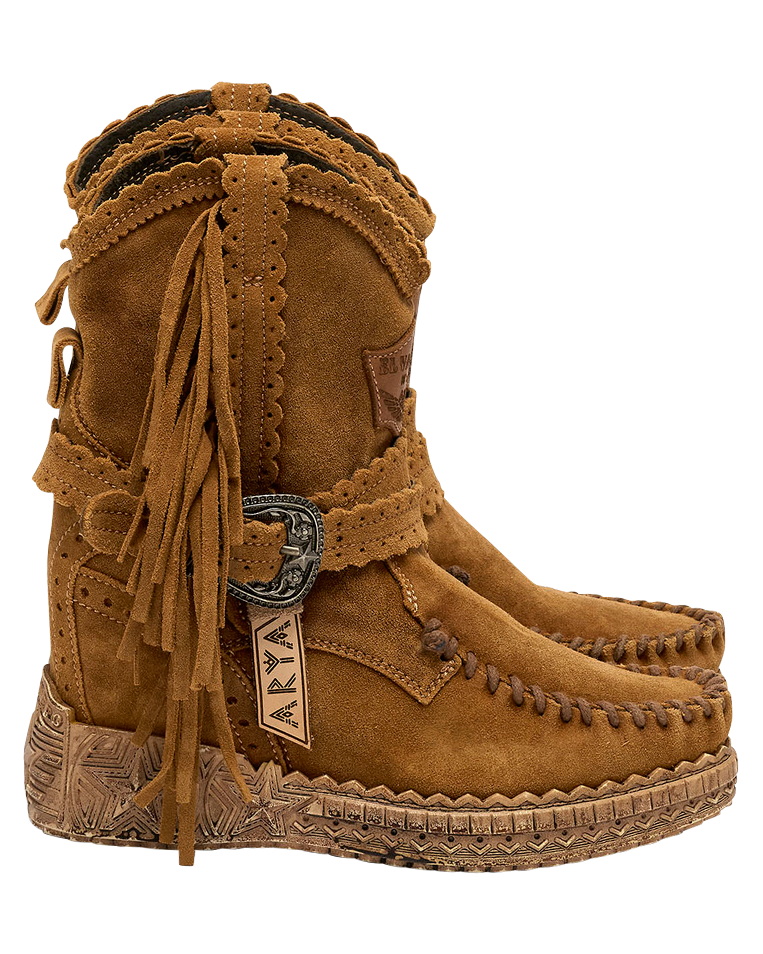 El Vaquero Arya Silverstone Mou Moccasin Boots