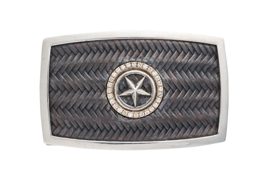 Chacon Star & Diamonds 1.5" Trophy Buckle