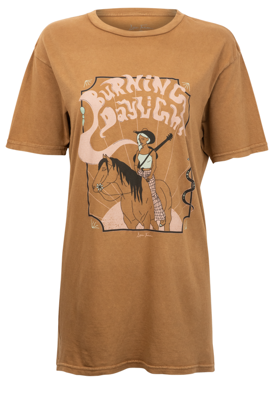 Allie Falcon Burning Daylight Vintage Tee