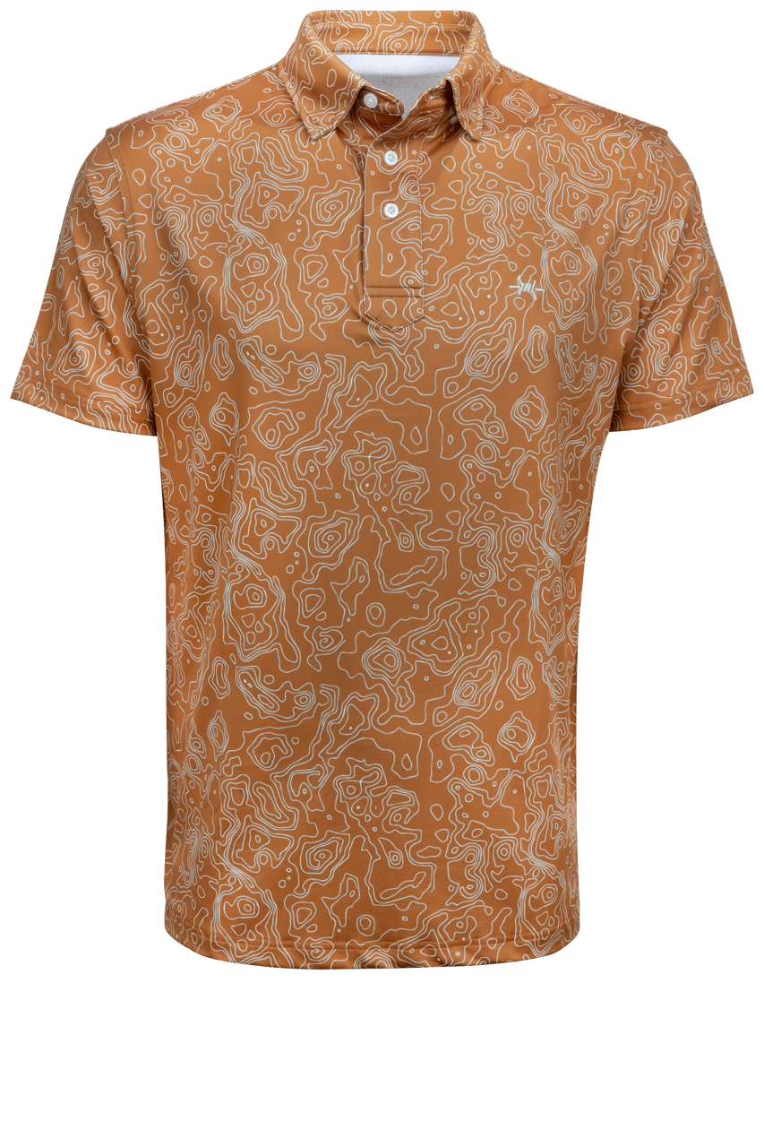 Texas Standard Big Bend Topo Polo Western Shirt | Pinto Ranch Texas Standard Big Bend Topo Polo Western Shirt | Pinto Ranch