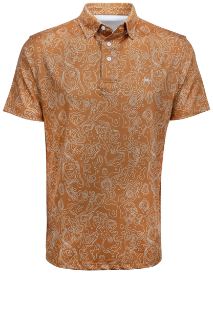 Texas Standard Big Bend Topo Polo Western Shirt | Pinto Ranch Texas Standard Big Bend Topo Polo Western Shirt | Pinto Ranch