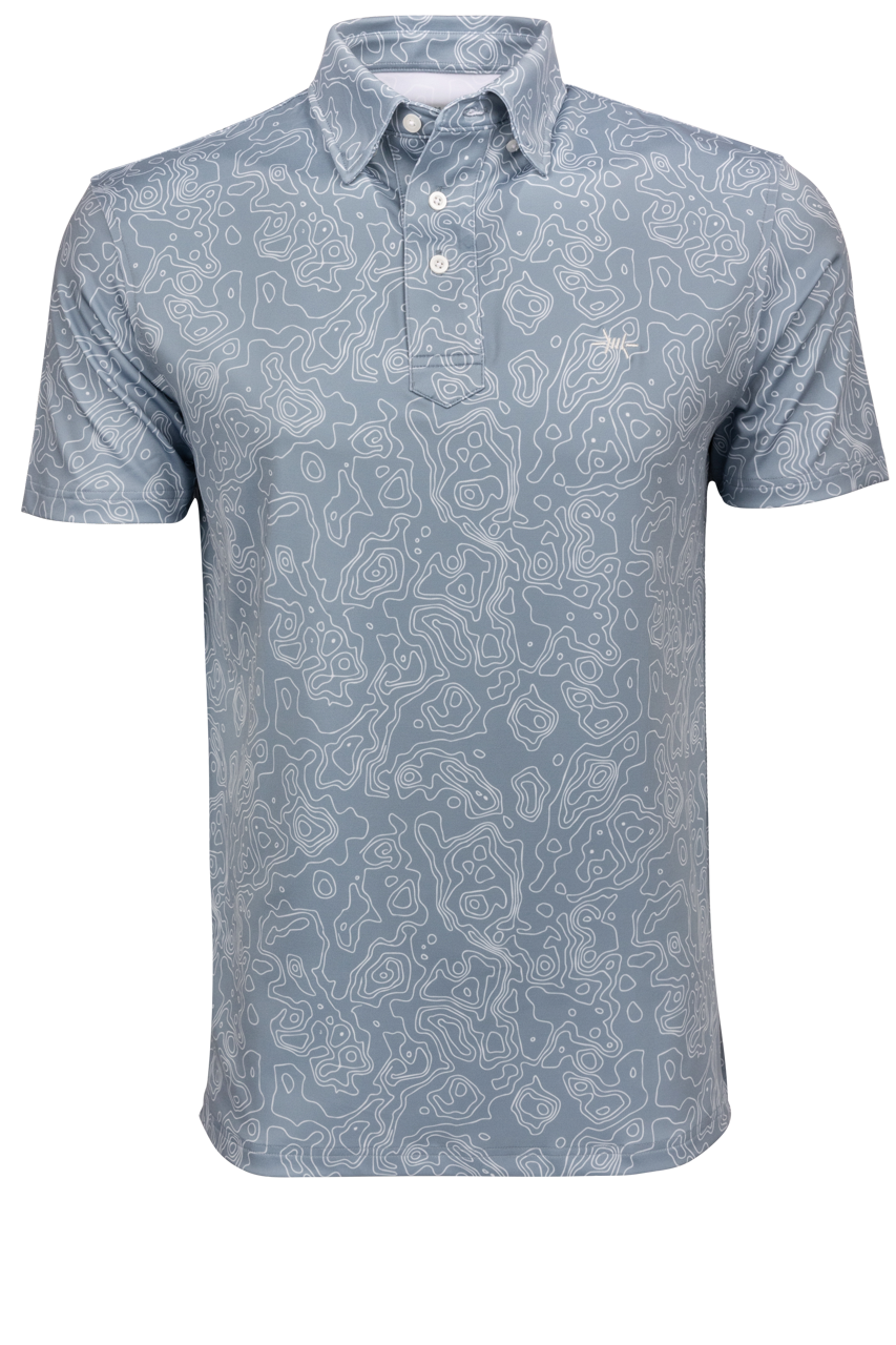 Texas Standard Big Bend Topo Polo Western Shirt | Pinto Ranch Texas Standard Big Bend Topo Polo Western Shirt | Pinto Ranch