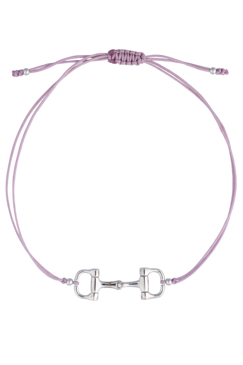 Karina Brez Mini Bit of Luv String Bracelet - White Gold