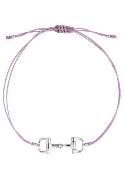 Karina Brez Mini Bit of Luv String Bracelet - White Gold