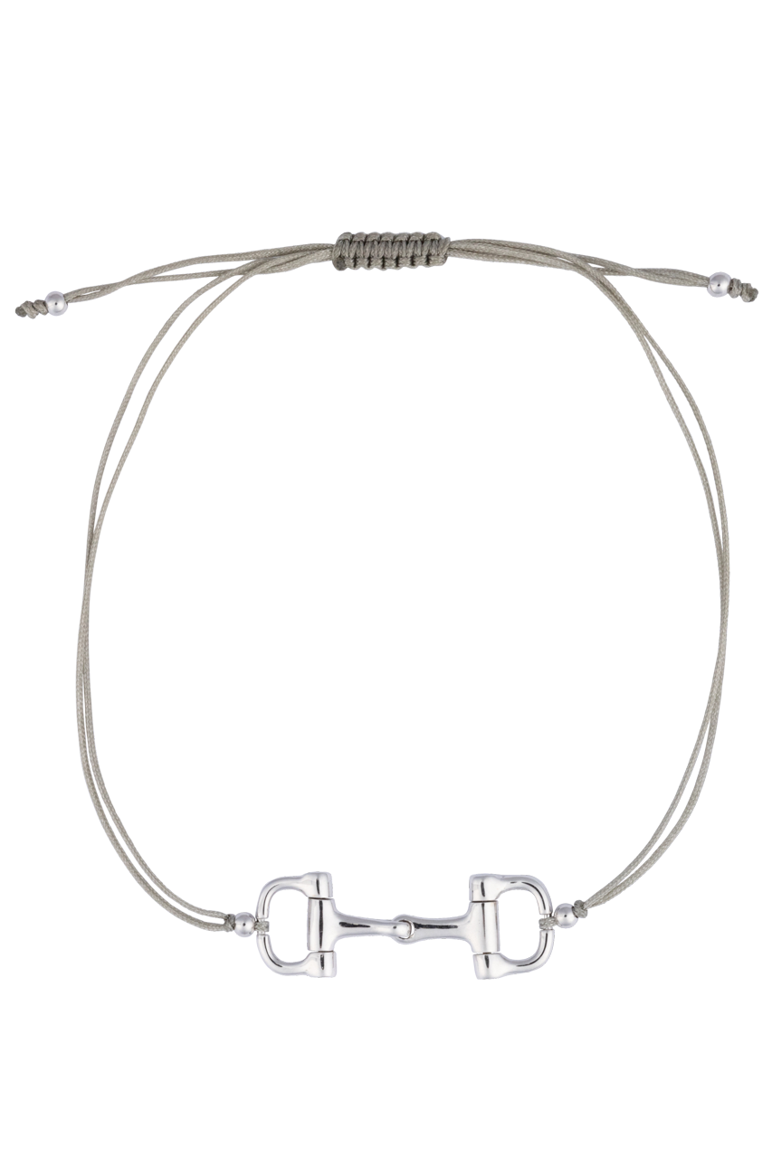 Karina Brez Mini Bit of Luv String Bracelet - White Gold