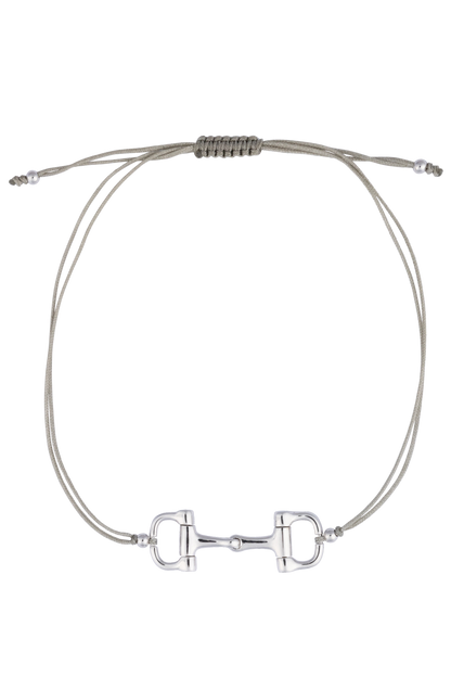 Karina Brez Mini Bit of Luv String Bracelet - White Gold