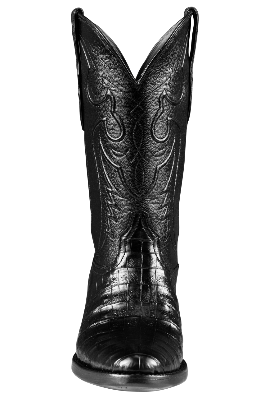 Black Jack Men's Select Caiman Belly Cowboy Boots - Black