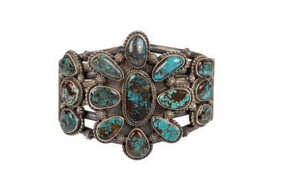 Turquoise Concho Cuff Bracelet