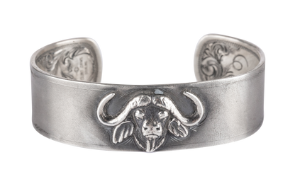 Clint Orms 1821 Silver Cape Buffalo Bracelet