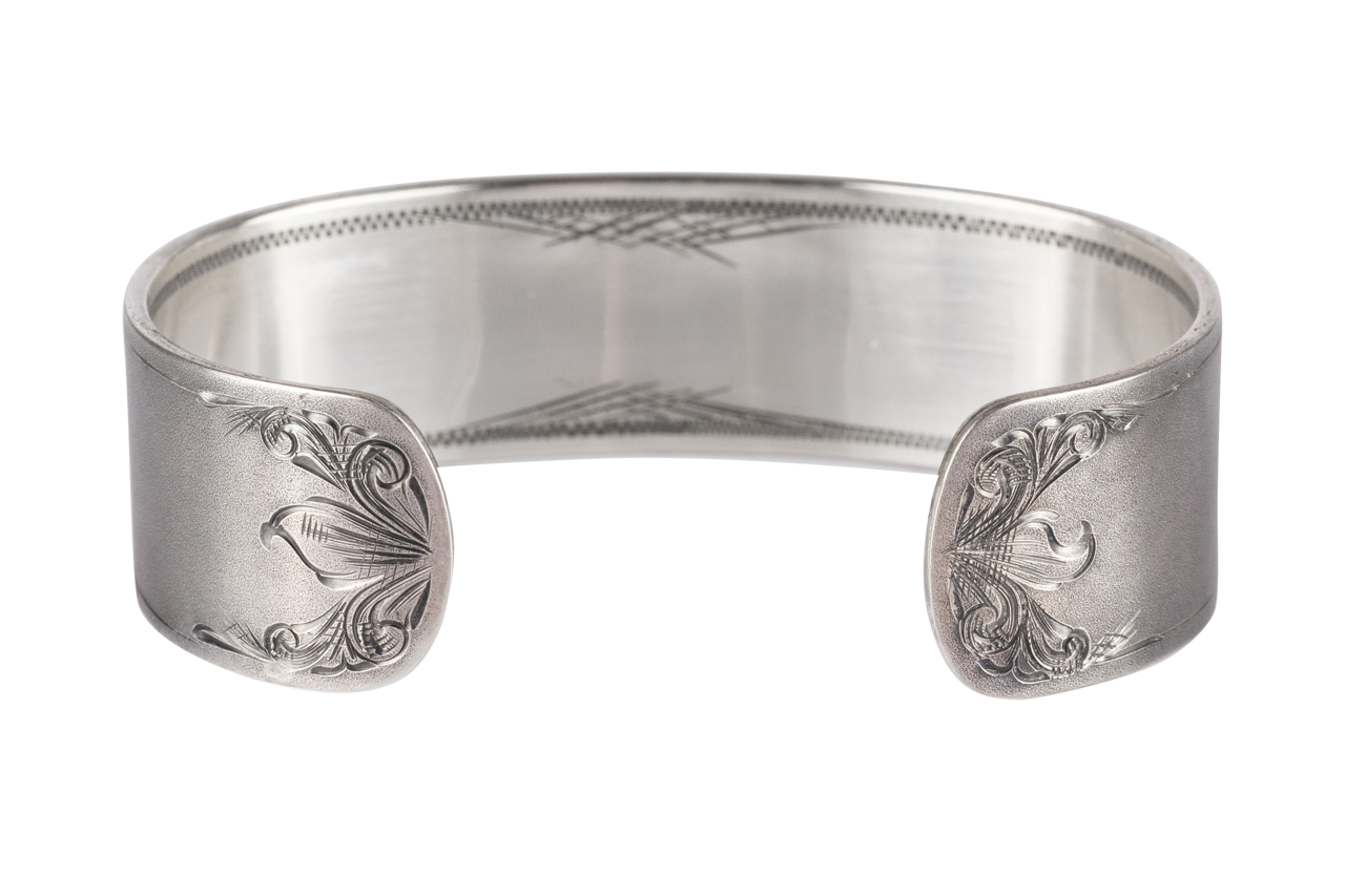 Clint Orms 1821 Silver Cape Buffalo Bracelet