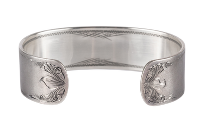 Clint Orms 1821 Silver Cape Buffalo Bracelet