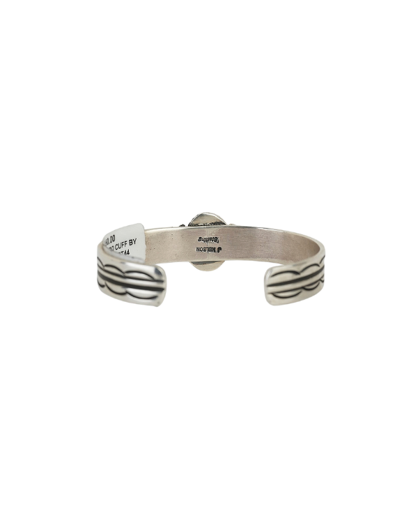 Sterling Silver with Turquoise Cuff by J Nelson