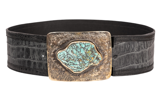 Paige Wallace Turquoise Nugget Belt