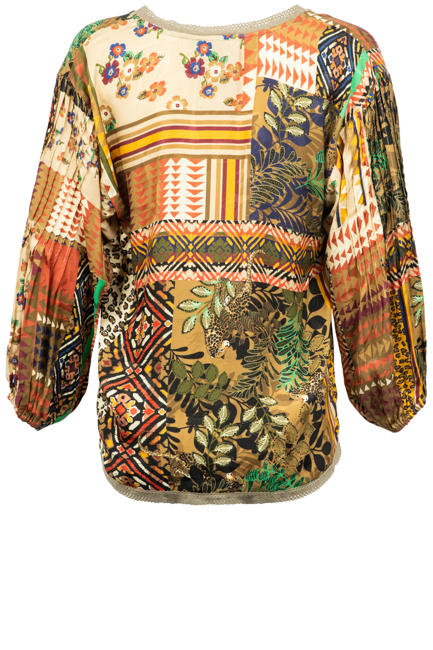 Johnny Was Fria Patch Lola Blouse