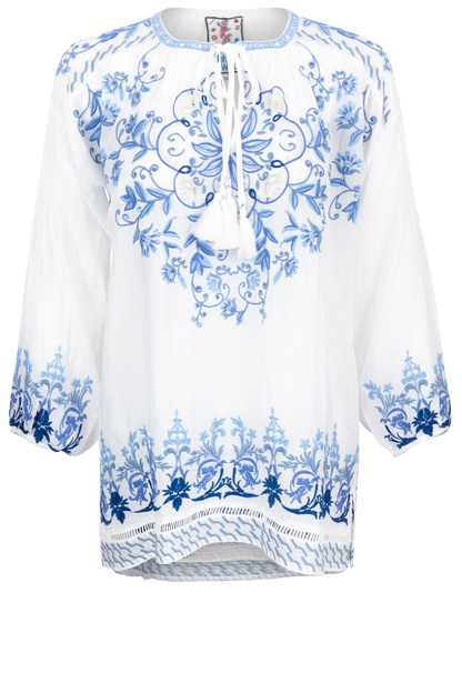 Johnny Was Embroidered Margot Blouse