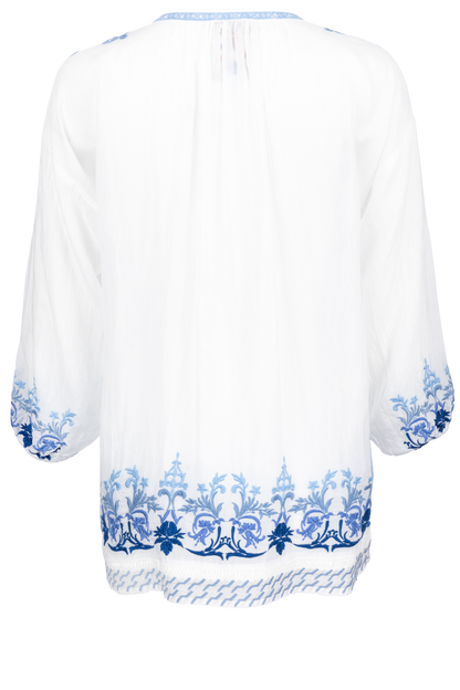 Johnny Was Embroidered Margot Blouse