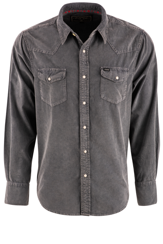 True Grit Jackson Cord Snap Front Shirt