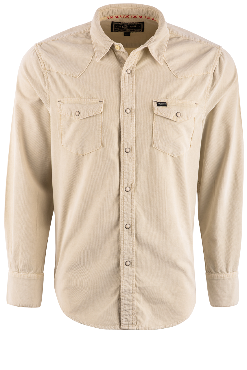 True Grit Jackson Cord Snap Front Shirt