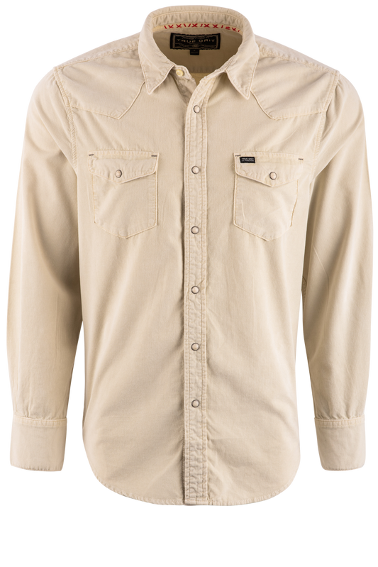 True Grit Jackson Cord Snap Front Shirt