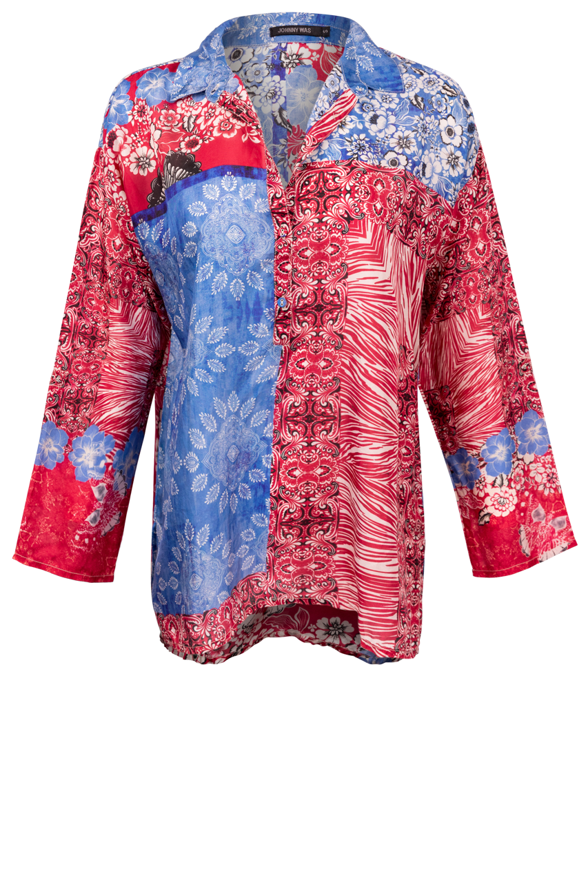 Jony Computer Ba Ranch Johnny Was Audrey Western Tunic Top | Pinto Ranch