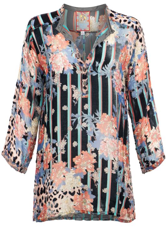 Johnny Was Ontari Burnout Tunic Top