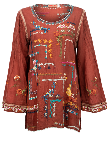 Johnny Was Western Iver Tunic Top Pinto Ranch