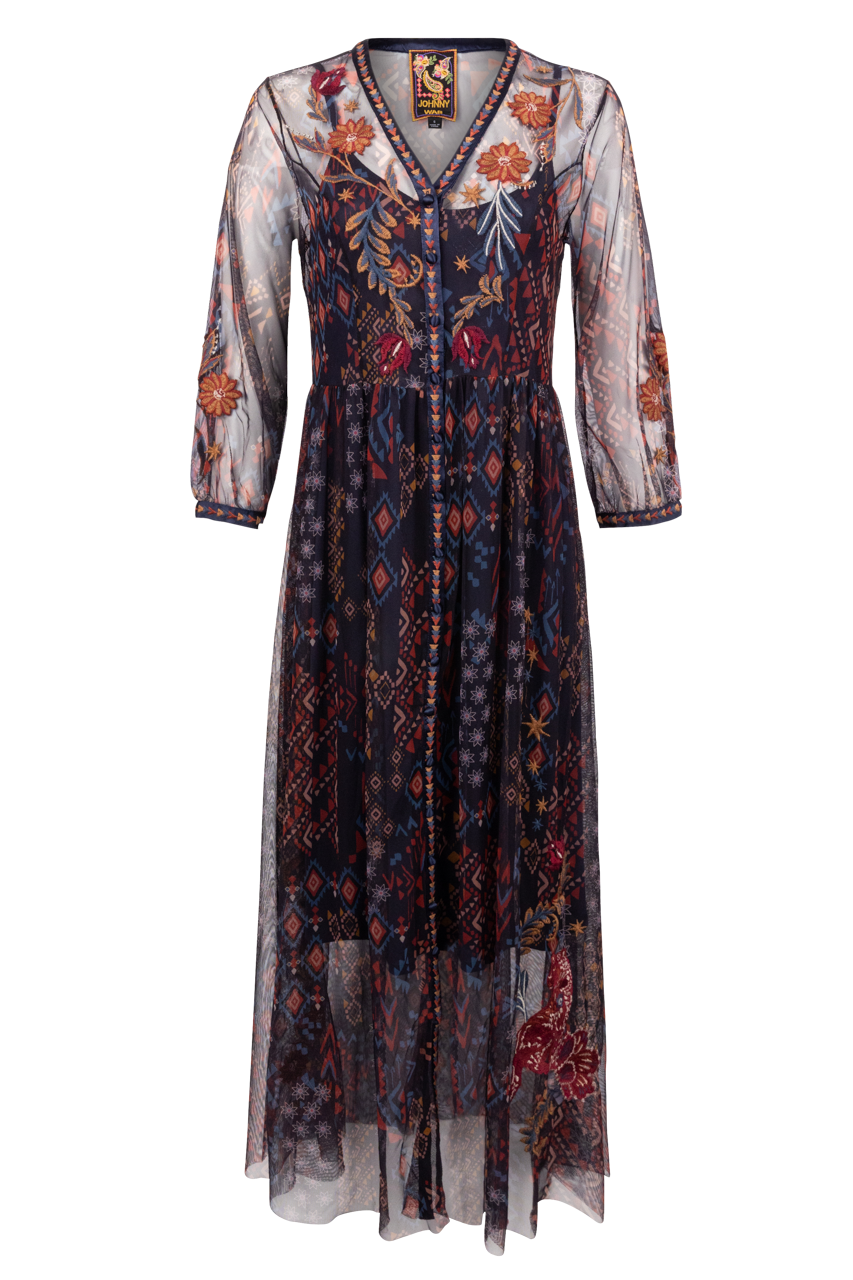 Johnny Was Theia Mesh Dress