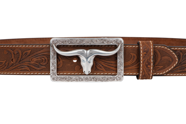 Tony Lama Western Stockyard Leather Belt | Pinto Ranch display picture 1