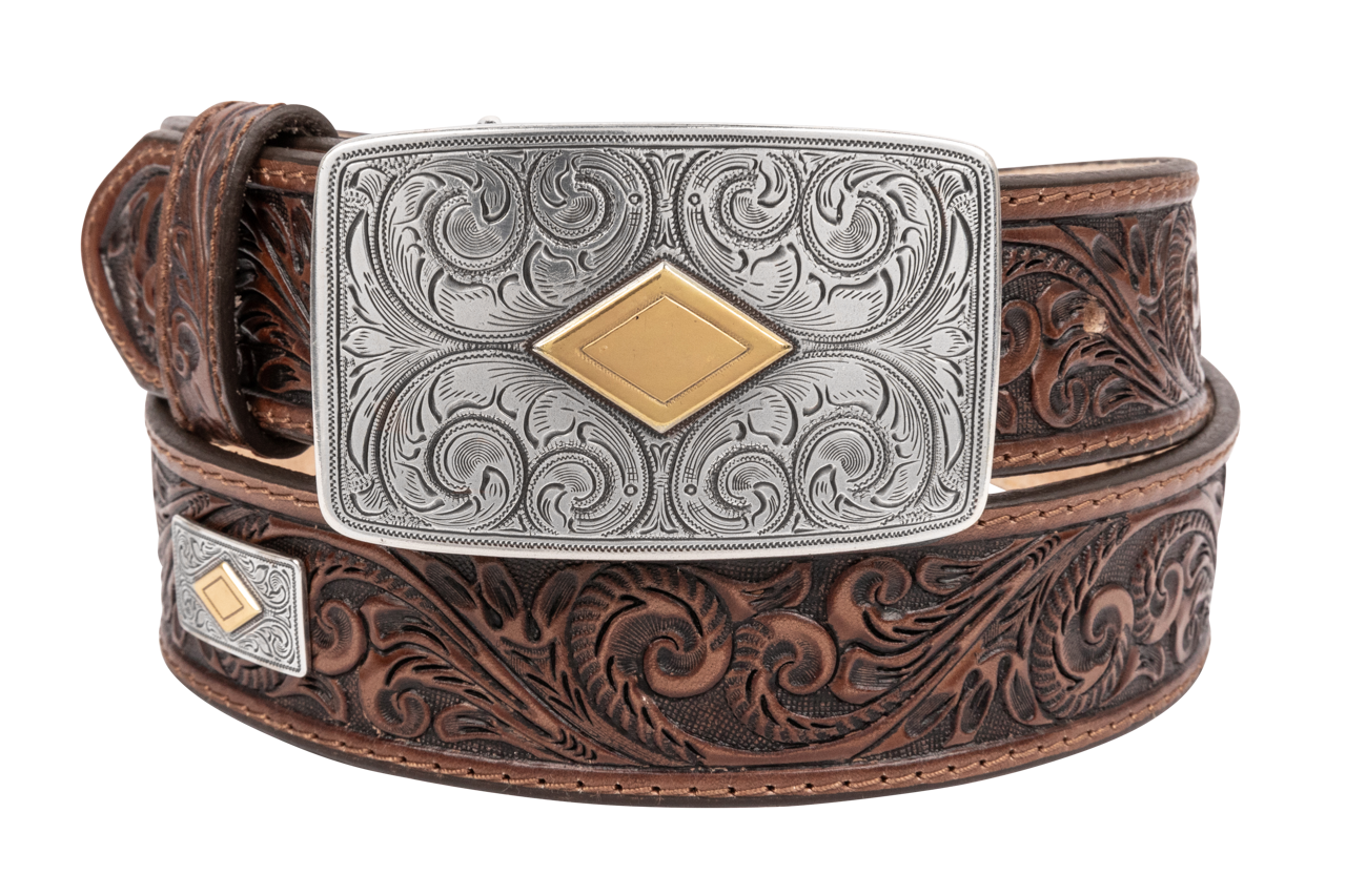 Tony Lama Brown Goldfield Belt