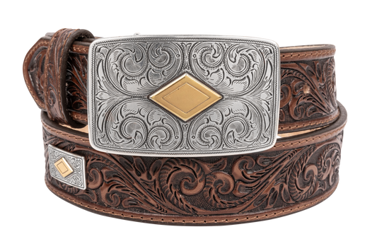 Tony Lama Brown Goldfield Belt