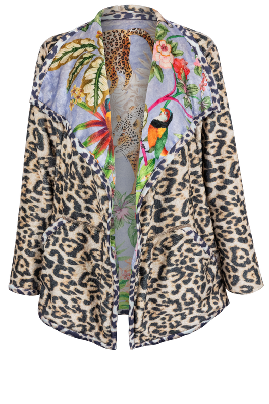 Johnny Was Reversible Binded Sherpa Jacket