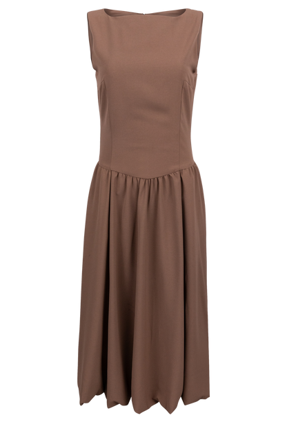 Edit by Nine Brown Open Back Dress