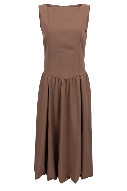 Edit by Nine Brown Open Back Dress