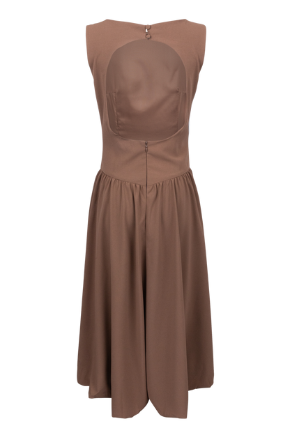 Edit by Nine Brown Open Back Dress