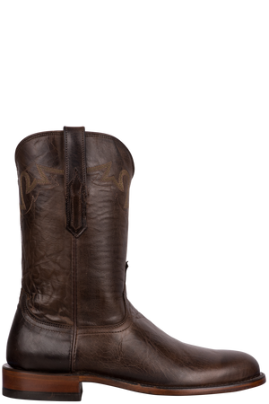 Lucchese Men's Sunset Roper Cowboy Boots - Dark Brown