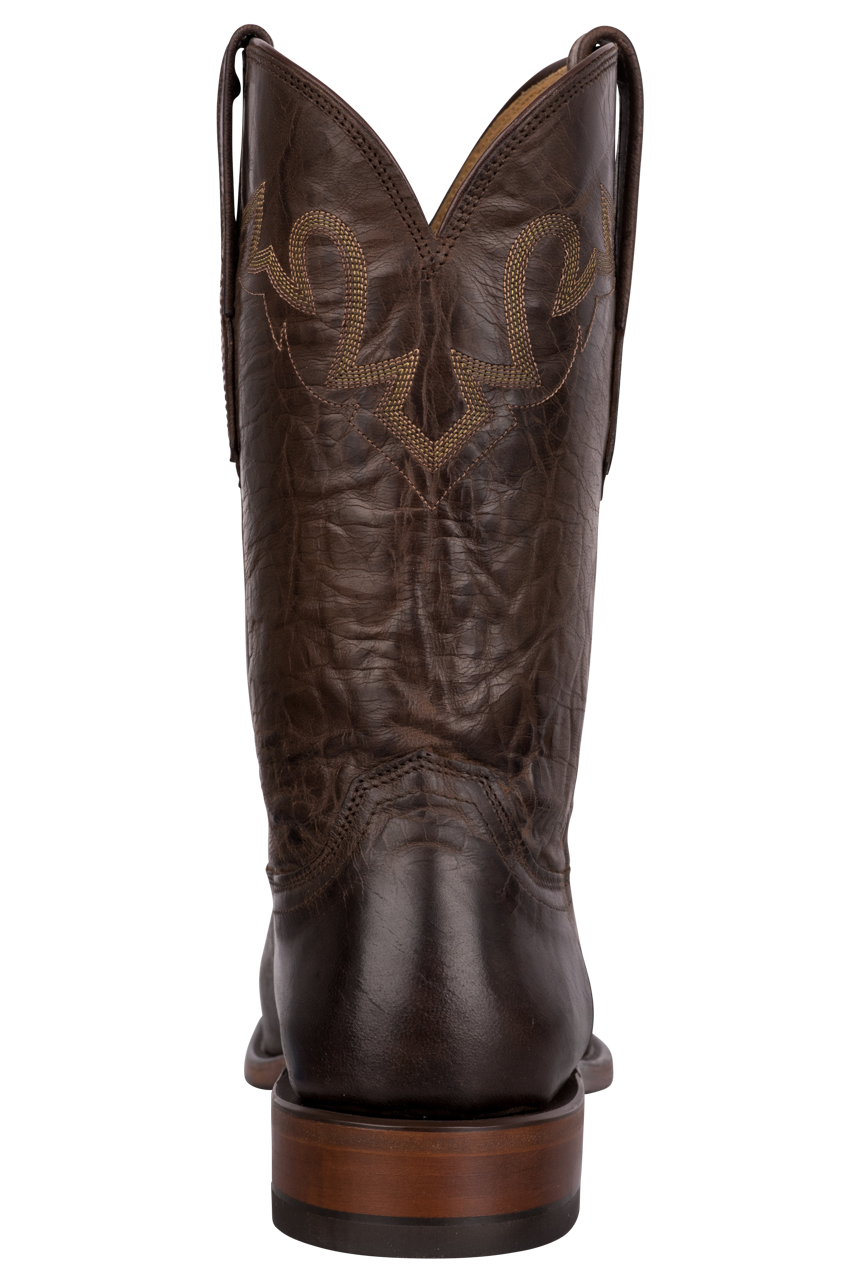 Lucchese Goat Sunset Roper Boots Dark Brown